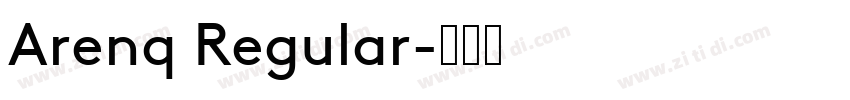 Arenq Regular字体转换